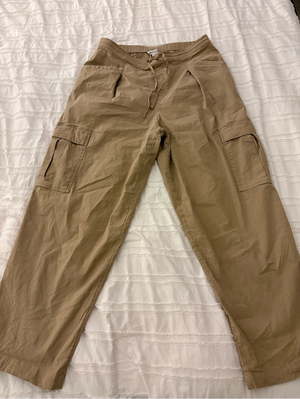 Athleta Women's Khaki Drawstring Cargo Pants